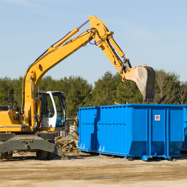 what are the rental fees for a residential dumpster in Del Rio TN